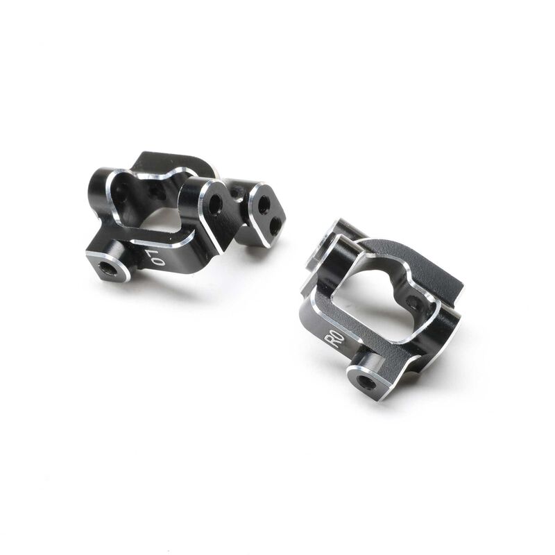Losi Caster Block Set, 0 Deg, Aluminum: 22S Sprint