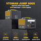 VTOMAN Jump 600X Portable Power Station 600W, 299Wh Solar Generator LiFePO4 Battery Power Station with 600W Pure Sine Wave (Surge 1200W) AC Outlet, PD 60W USB-C, 3x Regulated 12V/10A DC for Camping