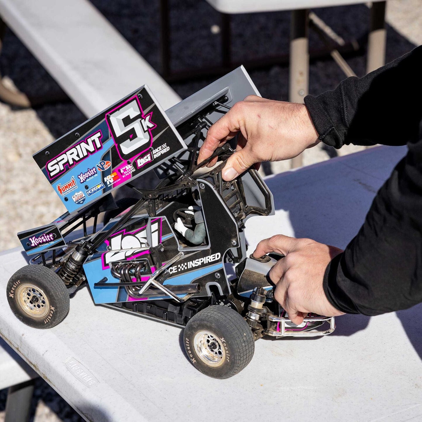 Losi 22S Sprint, RTR, Blue: 1/10 2WD