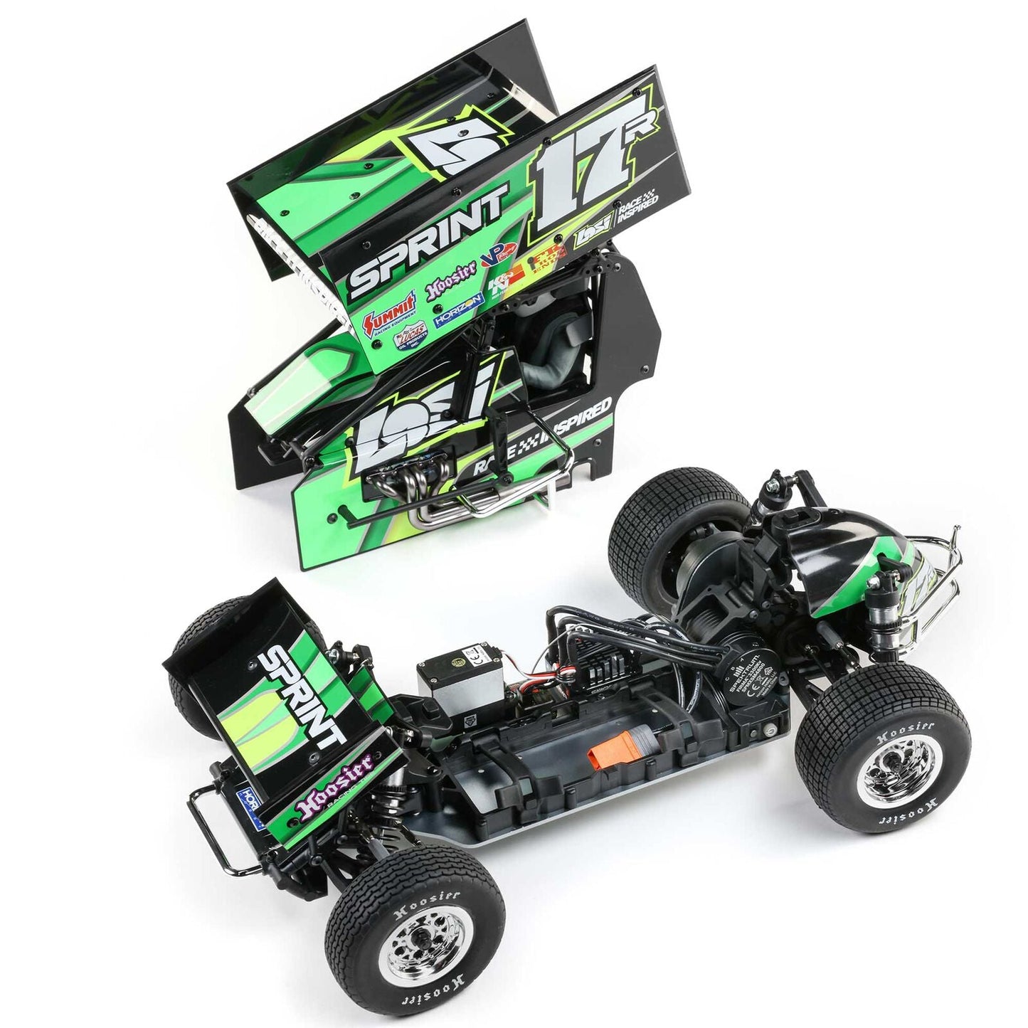 Losi 22S Sprint, RTR, Green: 1/10 2WD