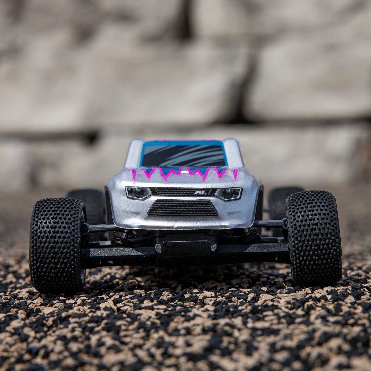 Losi 1/28 Micro-T 2S 2WD RTR Stadium Truck (Battery & Charger Included), Silver