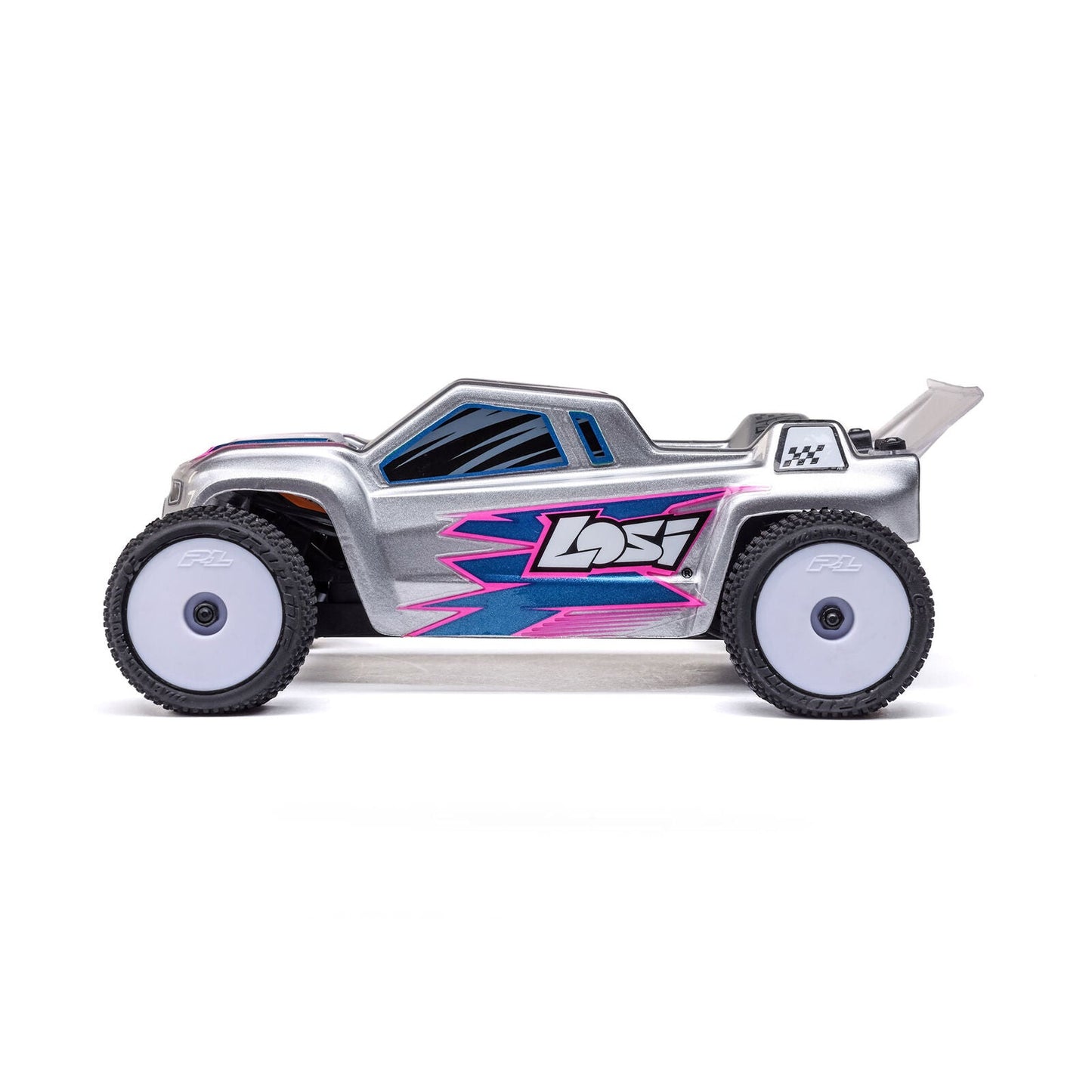 Losi 1/28 Micro-T 2S 2WD RTR Stadium Truck (Battery & Charger Included), Silver