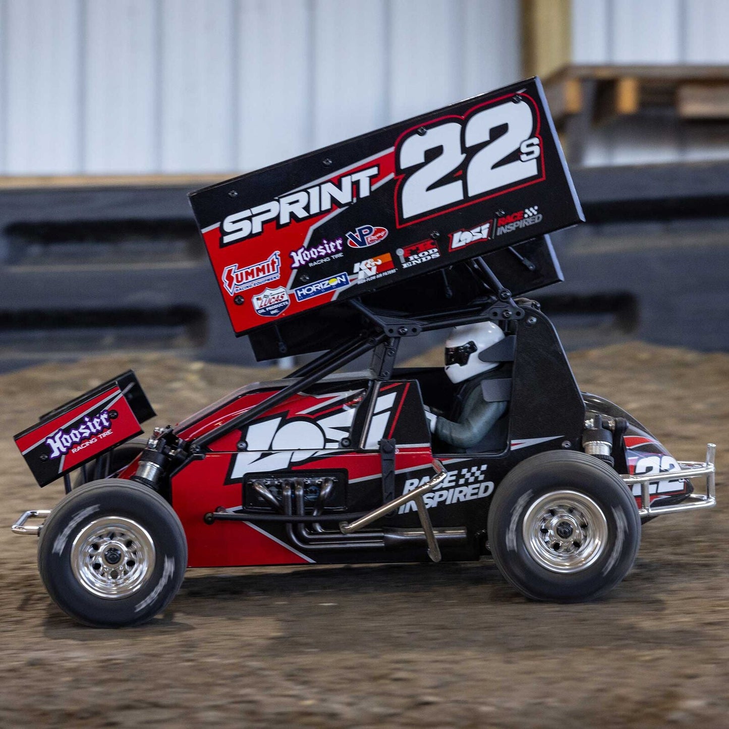 Losi 22S Sprint, RTR with Battery and Charger, Red: 1/10 2WD