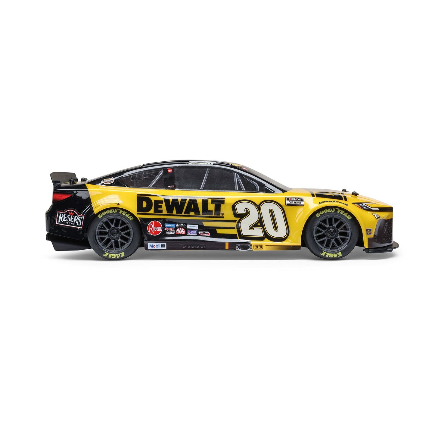 Losi 1/12 NASCAR RC Racecar Christopher Bell® #20® 2025 DEWALT Toyota Camry