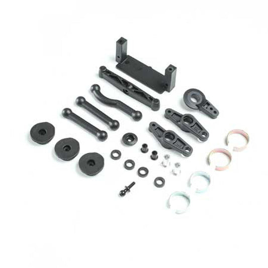 Losi Steering Bellcrank, Servo Saver & Mounts: V100