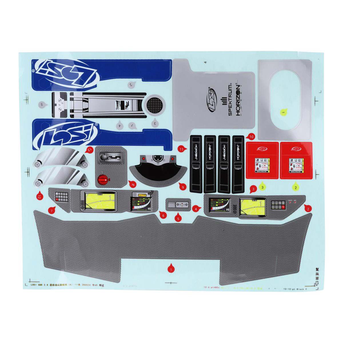 Interior Set with Helmets, Clear: SBR 2.0