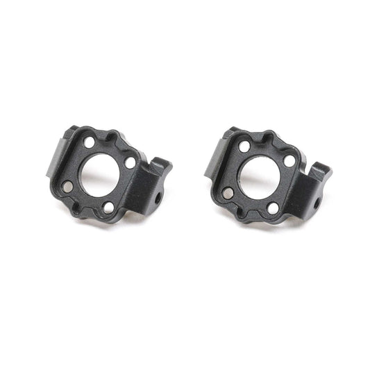 Losi Spindle Carrier Set, 0 deg, Aluminum, Black: Mini LMT