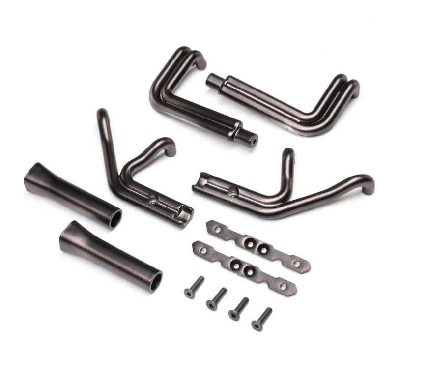 Losi Header Set, Black Chrome: 22S Sprint