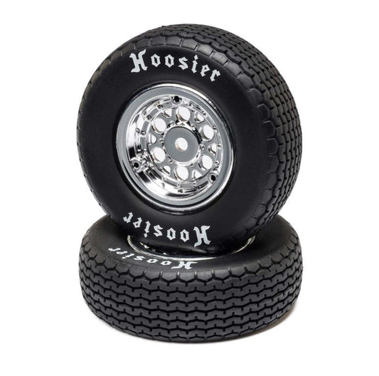 Losi Front Tire Set, Mounted, Hard: 22S Sprint