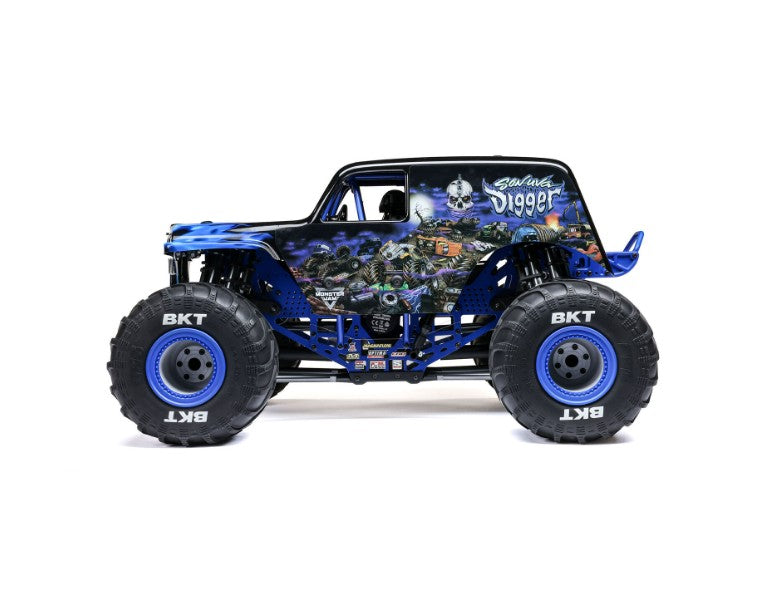 Losi 1/8 LMT 2.0 Son-Uva Digger 4X4 Solid Axle Brushless Monster Truck RTR, Blue