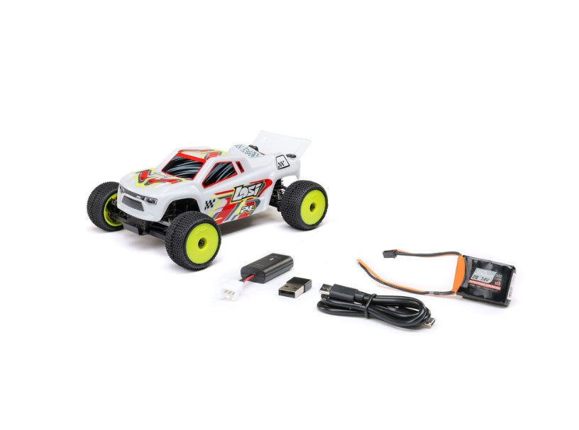 Losi 1/28 Micro-T 2S 2WD RTR Stadium Truck (Battery & Charger Included), White