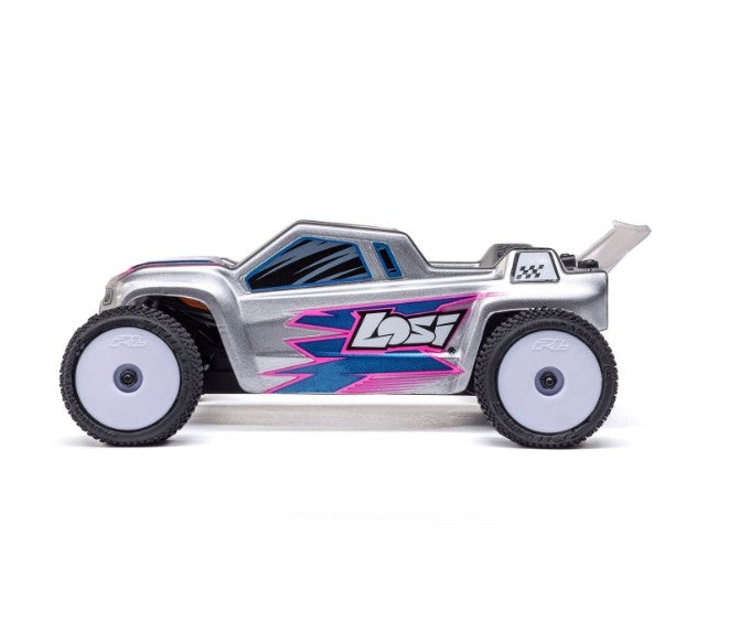 Losi 1/28 Micro-T 2S 2WD RTR Stadium Truck (Battery & Charger Included), Silver