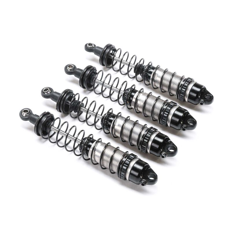 Losi Aluminum Shock Set, Assembled (4): Mini LMT