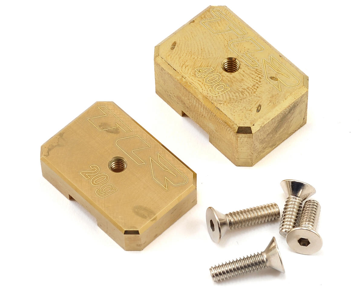 Losi Brass Weight System, 20g, 40g: 8T 3.0